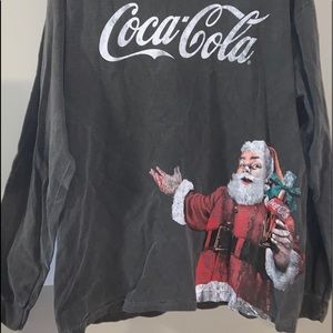 Coca Cola long sleeve Santa shirt